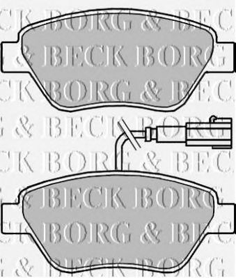 BORG & BECK bbp2243 -  Комплект тормозных колодок, дисковый тормоз